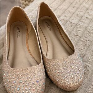 Hot Cakes Women's Sparkling Flats - Gold